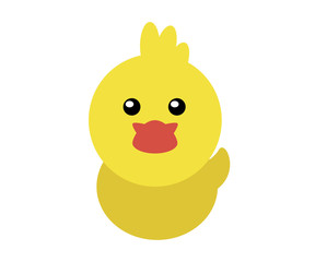 cute duck head illustration