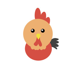cute cock head design