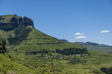 Foto op Canvas Several guest house in Royal Natal Park Drakensberg mountain, South Africa © intsys