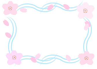 櫻と流水のフレーム