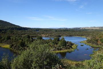 Fototapeta na wymiar ニュージーランド、テ・アナウ郊外の景色