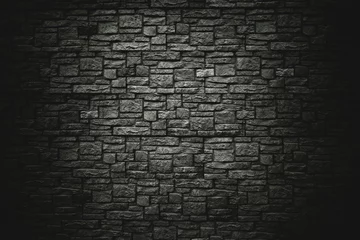 Rideaux occultants Pierres background, texture of a stone wall. dark background for design