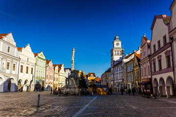 Fototapeta premium Downtown in Trebon, Czech Republic