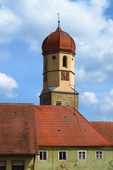 Kirche in Aufkirchen, Bayern, Deutschland