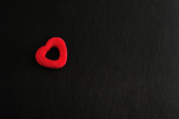 Valentine's day. A little red heart