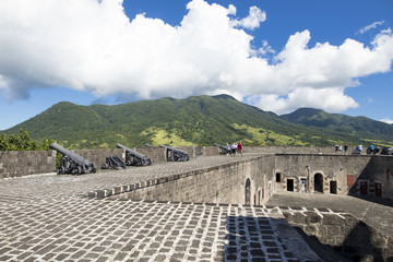 Brimstone Fortress on St Kitts in the Caribbean.