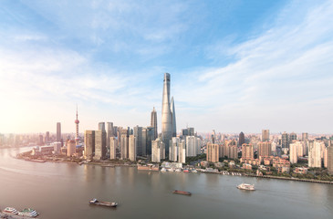 Fototapeta na wymiar Shanghai skyline and cityscape