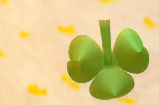 Clover leaves. St. Patrick's Day in Ireland.