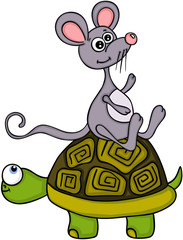 Turtle with a mouse