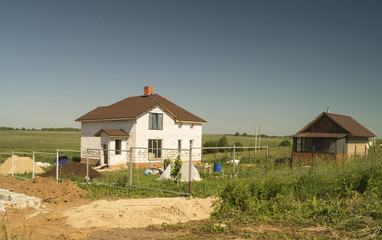 Construction of the new cottage