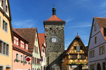 Siebersturm in Rothenburg ob der Tauber, Bayern, Deutschland