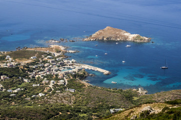 Vista panoramica su Centuri, Corsica