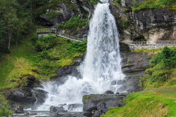 Steinsdalsfossen waterfall in Norway