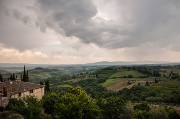 Fototapeta na wymiar Tuscan countryside near Siena