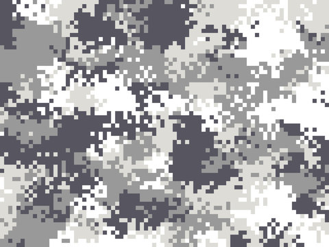 
Digital pixel camouflage pattern. Military texture background. Gray army camouflage