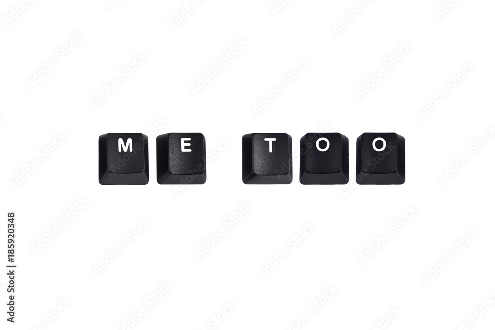 Fototapete me too sign on keyboard stock photo images. me too inscription. computer keyboard me too button. key