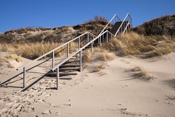 Beach stairs in Neringa, Lithuania