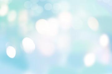 Naklejka premium Blue and white bokeh bacgroung