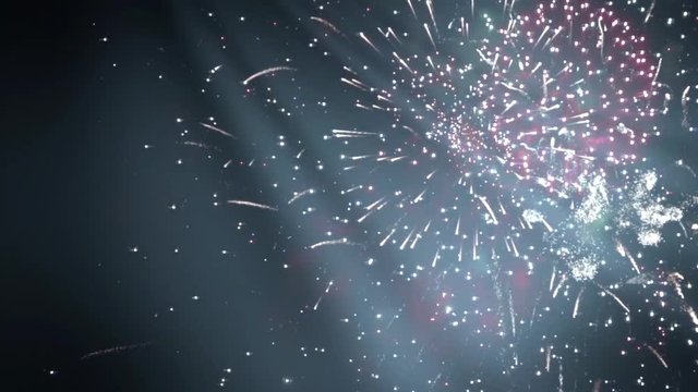 New Year fireworks. Happy New Year background

