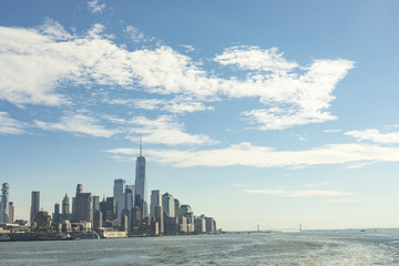 Fototapeta premium Skyline Of Lower Manhattan New York