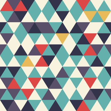 Pattern with triangles.