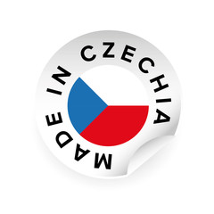 Made in Czechia - Czech republic label