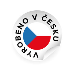 Made in Czech republic czech language: Vyrobeno v Cesku