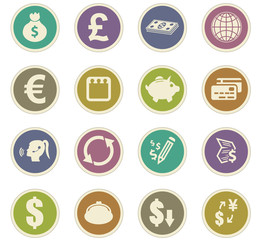 Fototapeta premium Currency exchange paper stickers