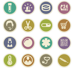 Drug store paper stickers