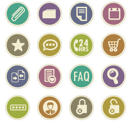 Fototapeta na wymiar E-commerce interface paper stickers