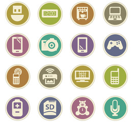 Home appliances icons set
