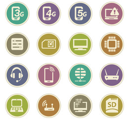 Mobile connection paper stickers