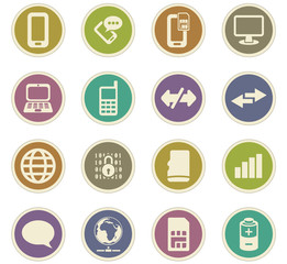 Mobile connection paper stickers