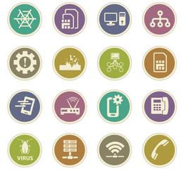 Mobile connection paper stickers