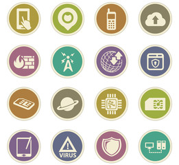 Mobile connection paper stickers