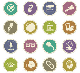 Science icons set