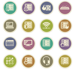 Server icon set