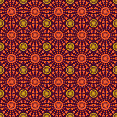 Abstract geometric seamless pattern with circle and line. Can be used for textile, website background, book cover, packaging.