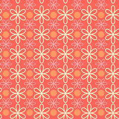 Fototapeta premium Abstract flower pattern wallpaper. Endless texture for wallpaper, fill, web page background, surface texture.