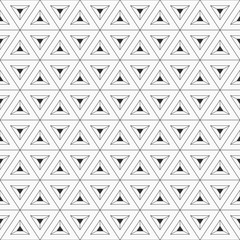 Abstract triangle background. Repeating geometric tiles.