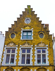 Fototapeta premium The historic medieval building in Bruges, Belgium