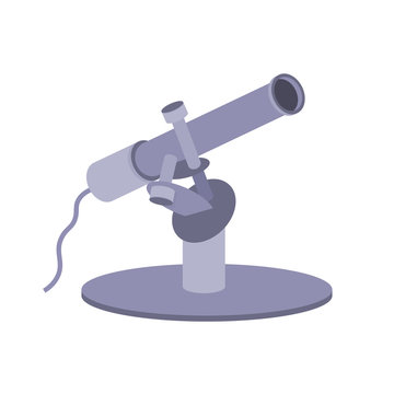 Actinometer measuring instrument for measuring the intensity of electromagnetic radiation. Vector flat graphics.