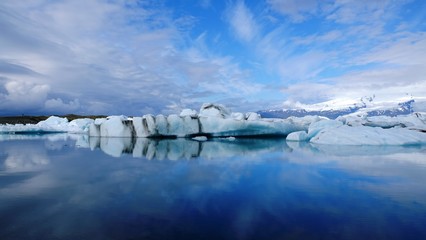 Fototapeta na wymiar Iceland, Glacier, Lagoon, Joekulsarlon, 