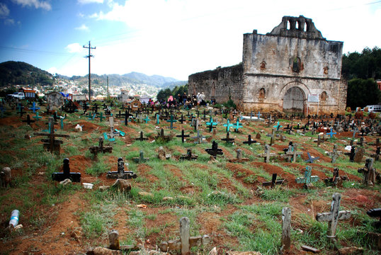 Town San Juan Chamula in Chiapas
