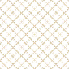 Floral pattern. Wallpaper baroque, damask. Seamless vector background. Gold and white ornament. Graphic modern pattern