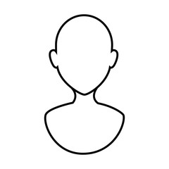 human profile isolated icon vector illustration design