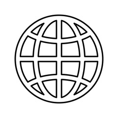 earth planet sphere icon vector illustration design