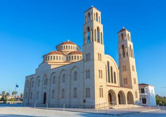 Fototapeta na wymiar Orthodox Cathedral in Paphos, Cyprus