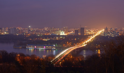 Fototapeta na wymiar Pechersk Kiev city view, panorama Kiev