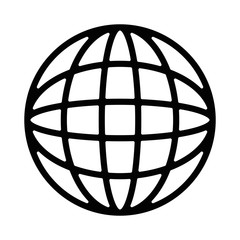 earth planet sphere icon vector illustration design